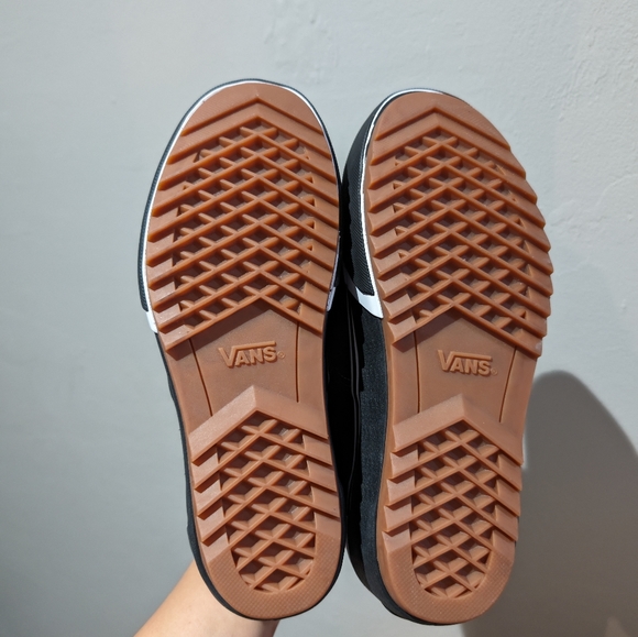 Vans UA Era stacked suede trainers in black & gum - Picture 4 of 8